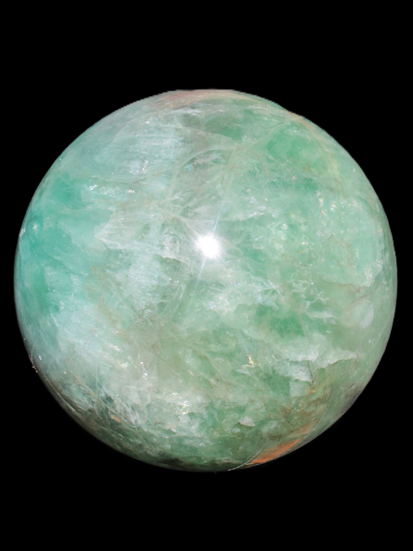 Gorgeous Green Fluorite sphere 192mm 12100g Rocks and Things Store