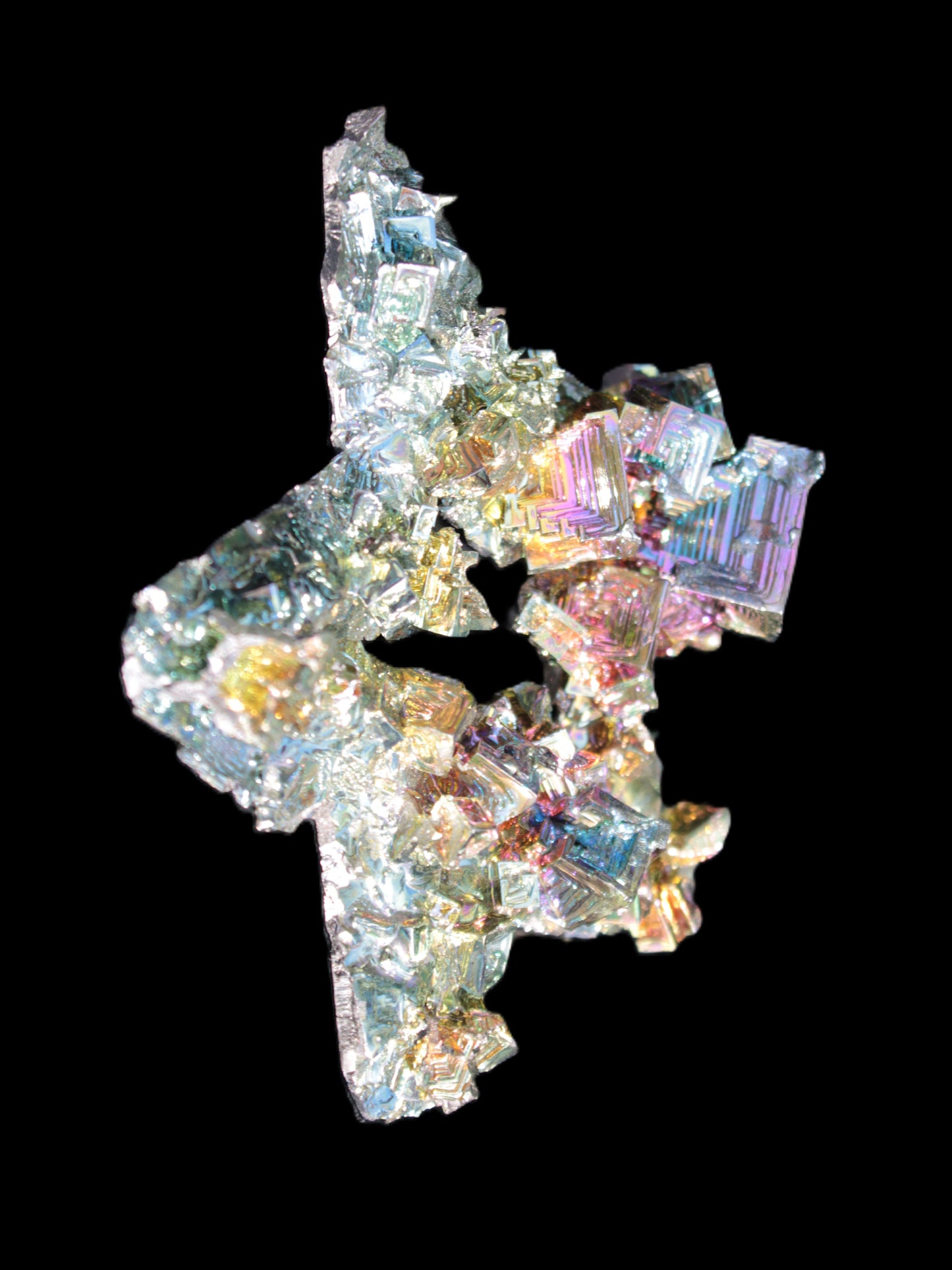 Spectacular Bismuth rainbow star 106*102*30mm 277g Rocks and Things Store