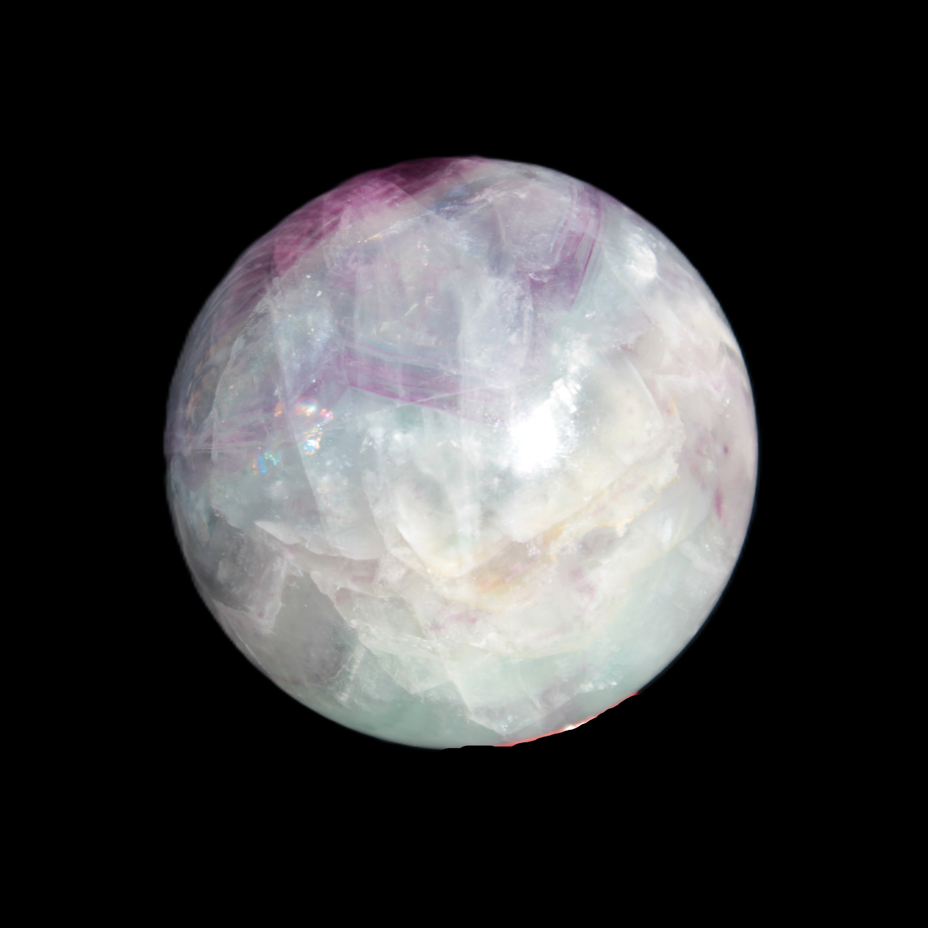 Rainbow Fluorite sphere 58mm 405g