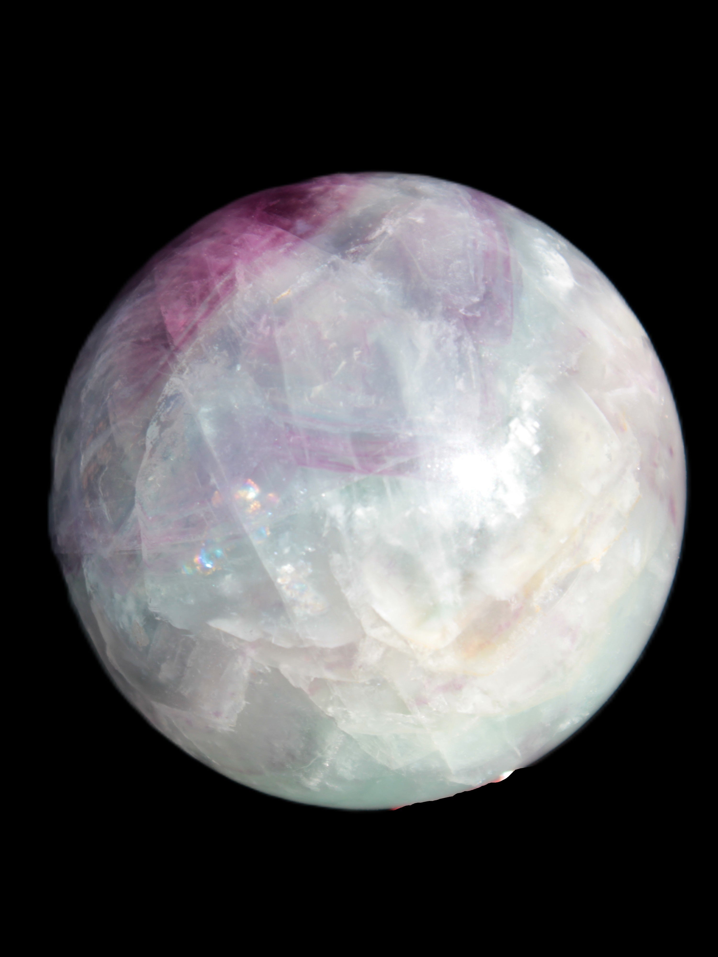 Rainbow Fluorite sphere 58mm 405g