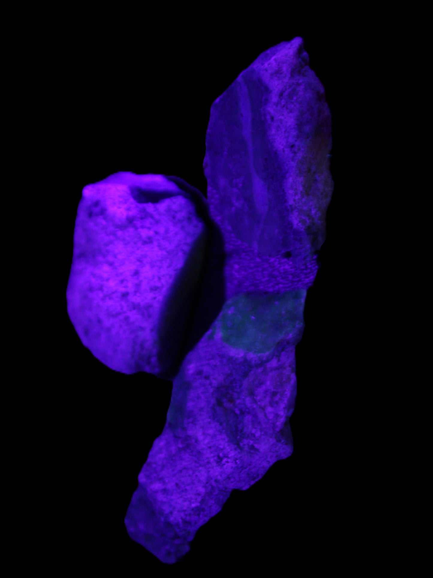 Chrysocolla Shattuckite Malachite 3 natural stones 10g in UV light - Rocks and Things Store