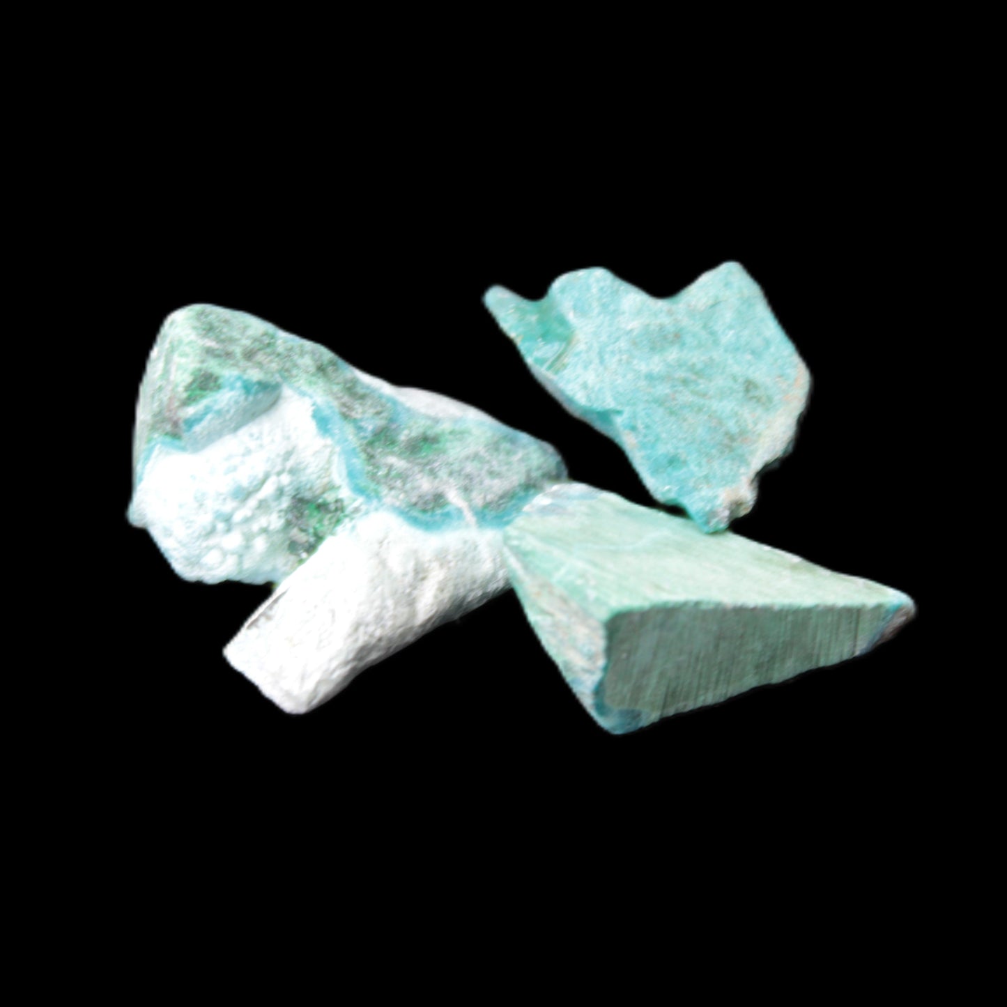 Chrysocolla Shattuckite Malachite 3 natural stones 10g Rocks and Things Store