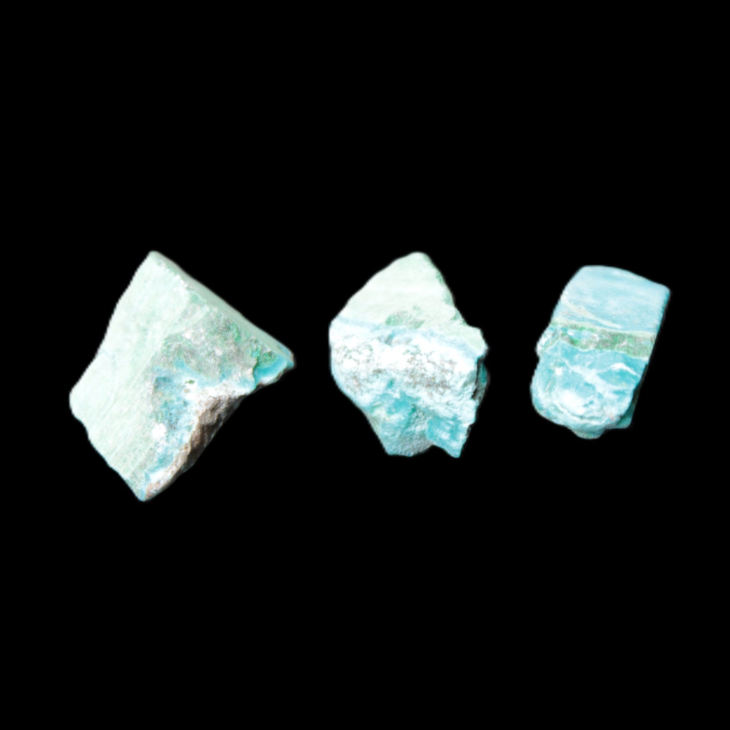 Chrysocolla Shattuckite Malachite 3 natural stones 10g Rocks and Things Store