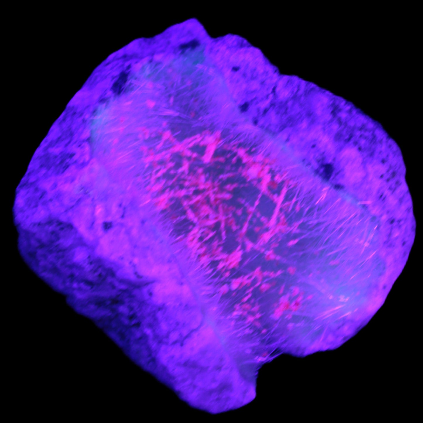 Goethite on Zeolite geode 74*85*77mm from Madagascar 487g