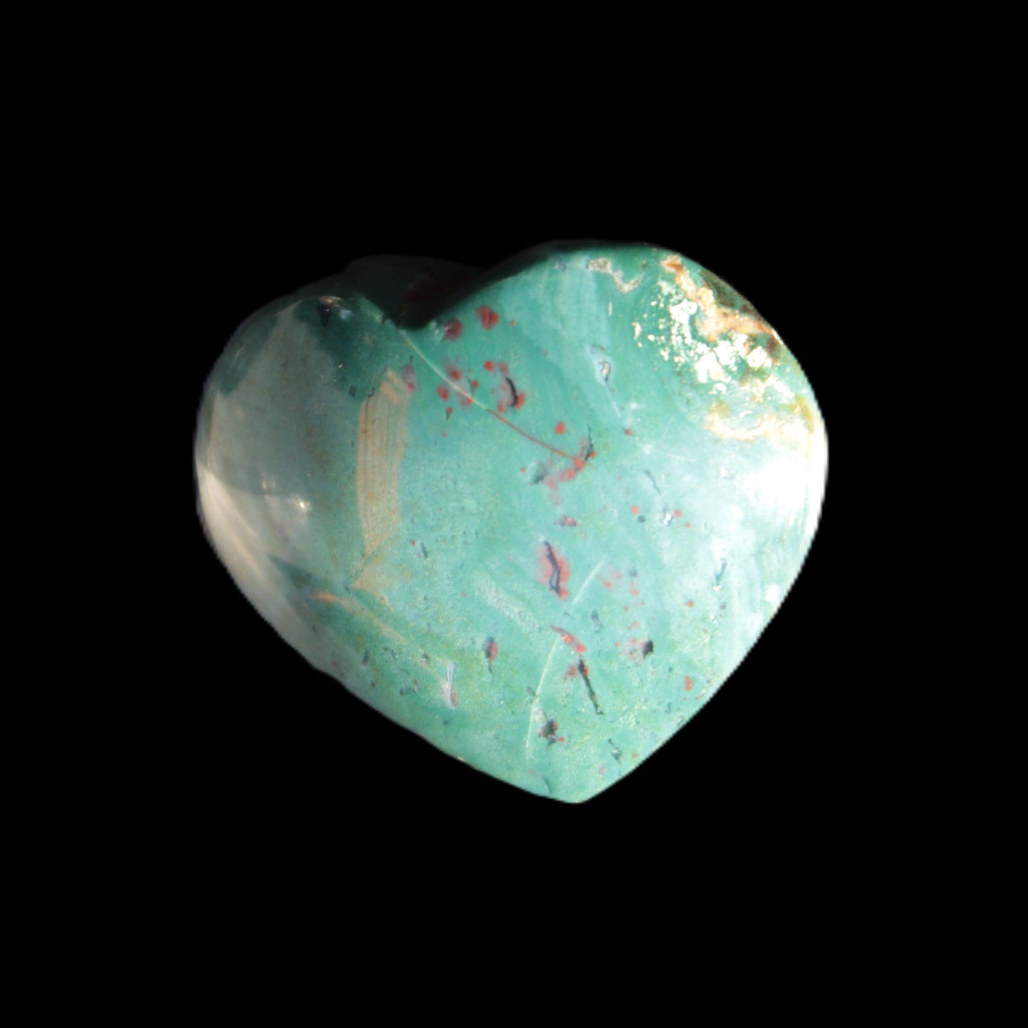 Ocean Jasper heart 46*44mm 52g Rocks and Things Store