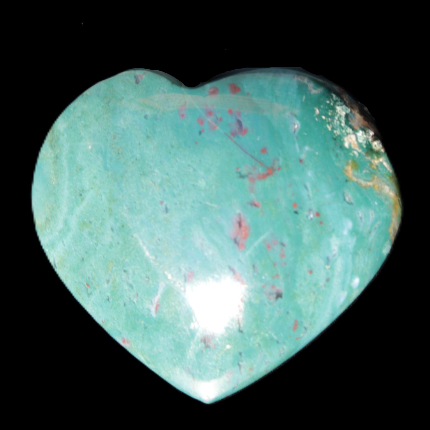 Ocean Jasper heart 46*44mm 52g Rocks and Things Store