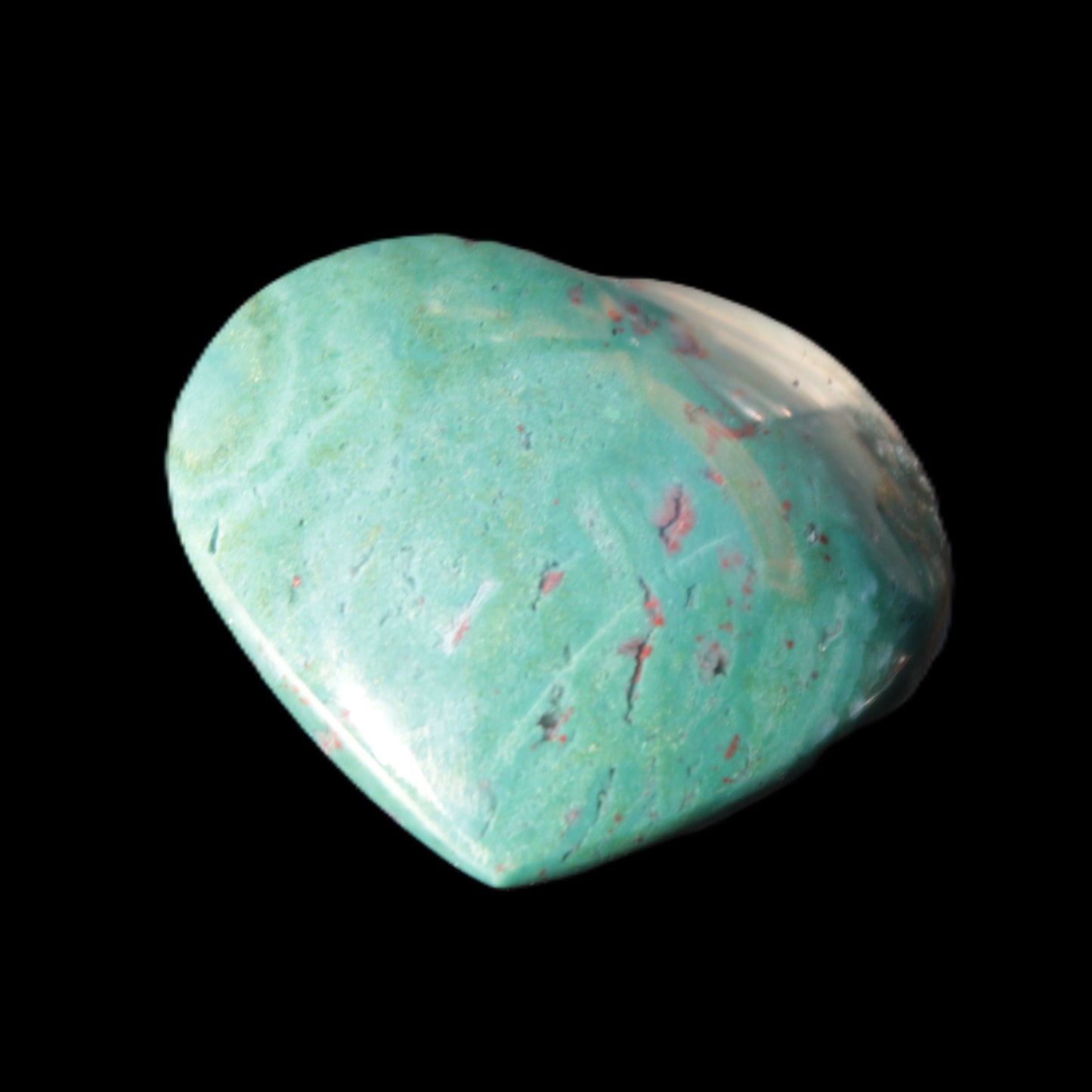 Ocean Jasper heart 46*44mm 52g Rocks and Things Store