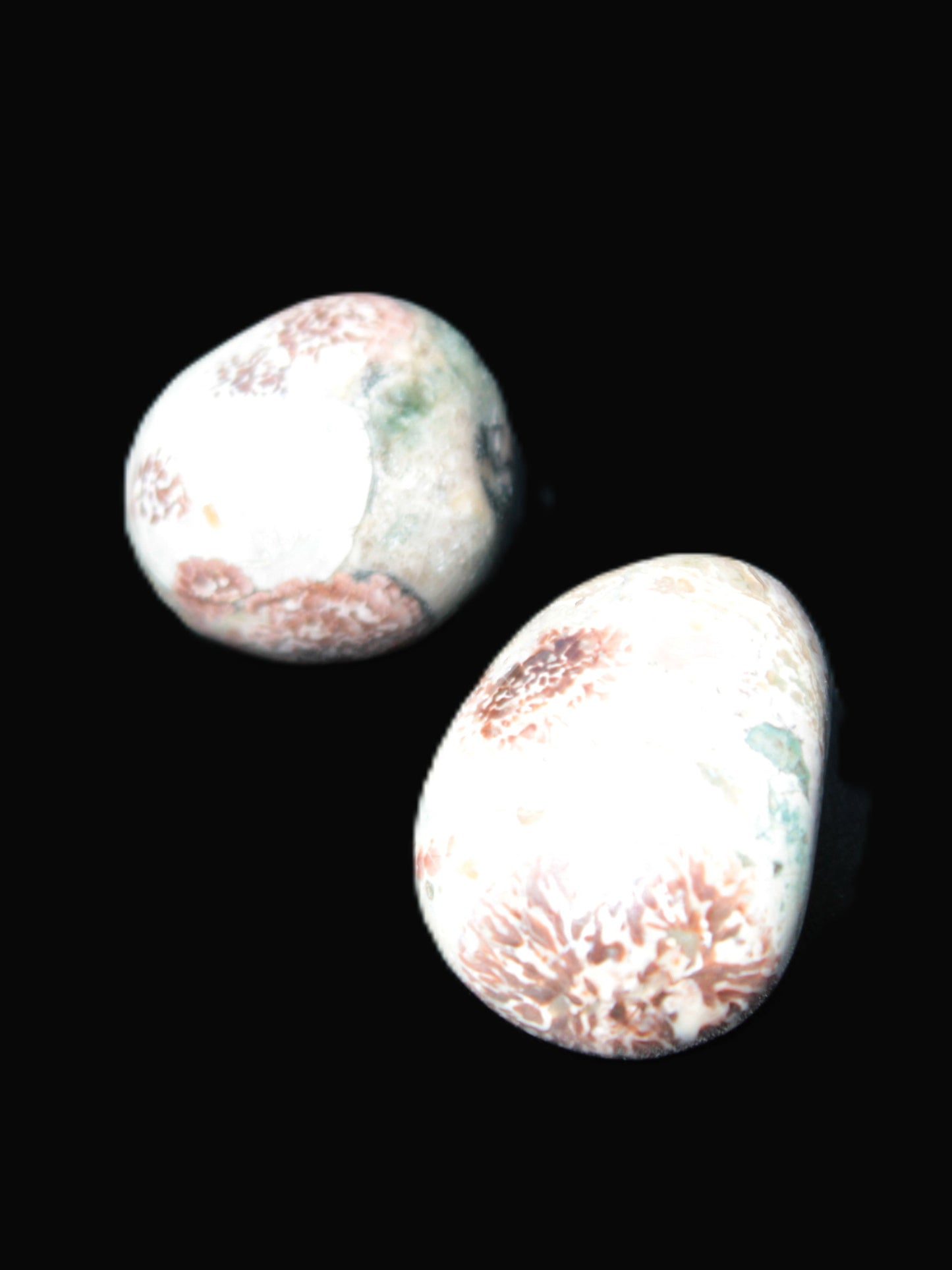 Teardrop Cherry Blossom Jasper 2 stones 10g Rocks and Things Store