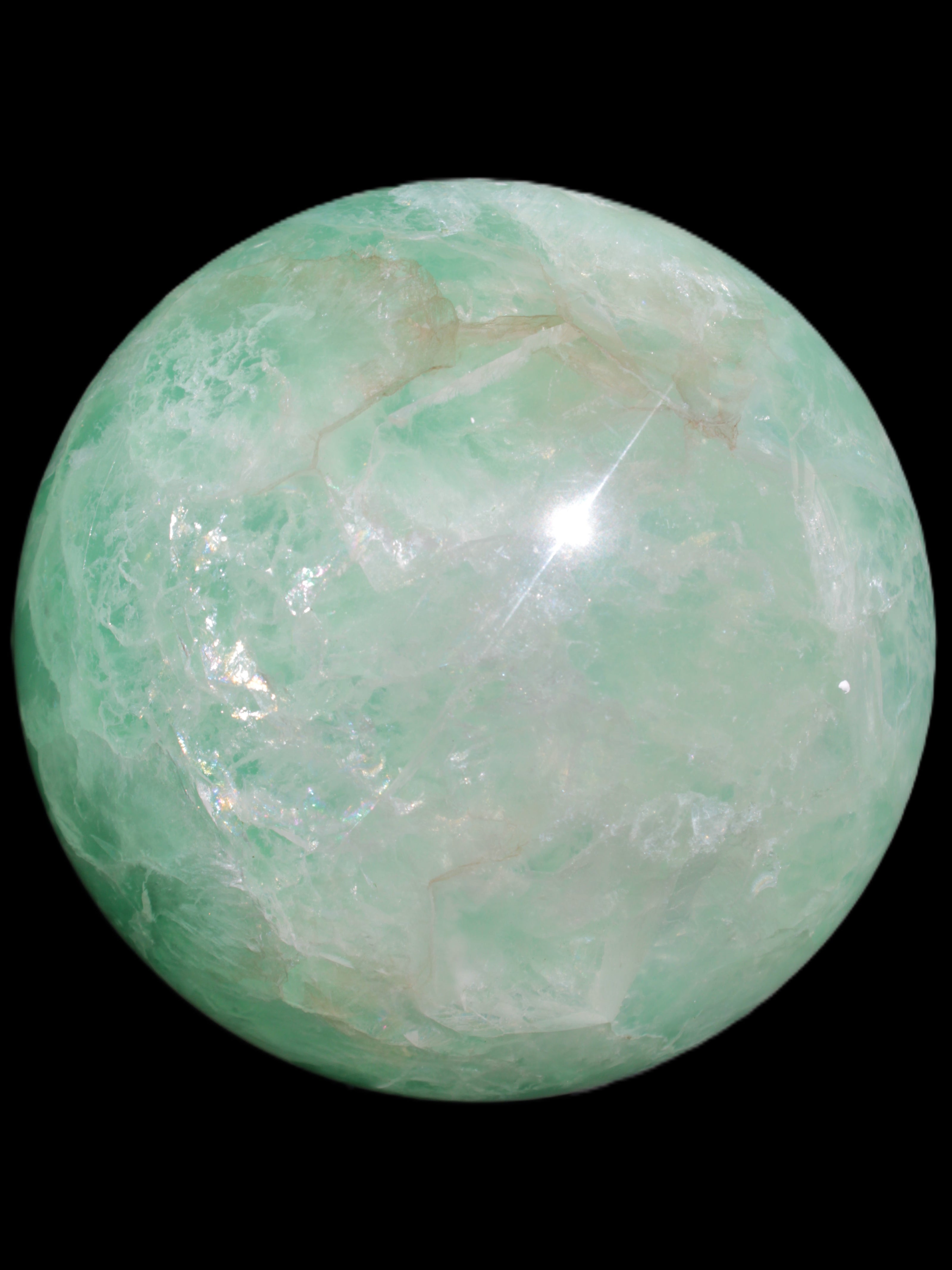 Green Fluorite sphere 141mm 4760g
