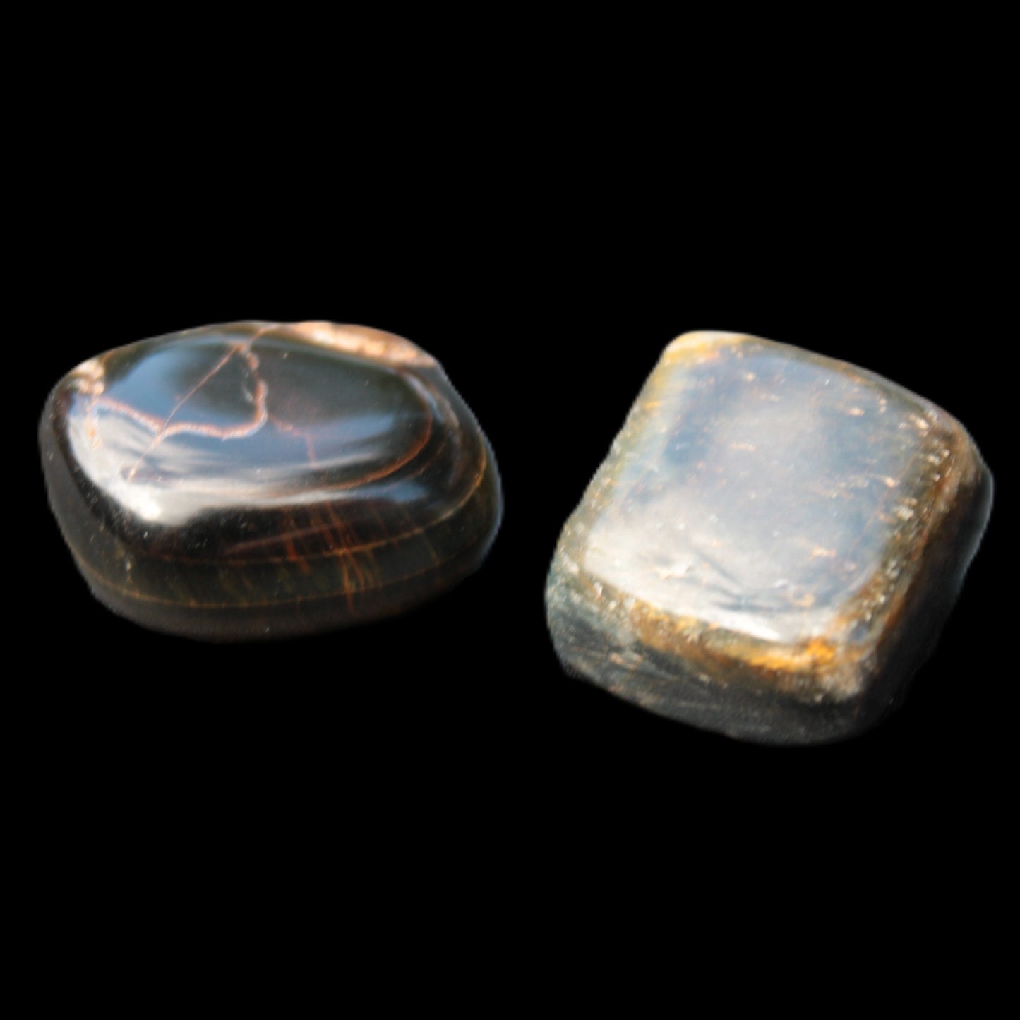 Blue Tigers Eye 2 stones 20g Rocks and Things Store