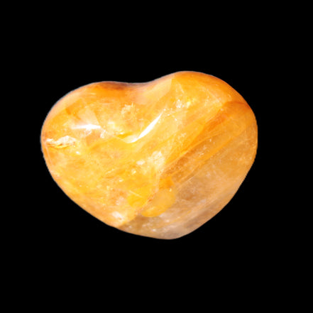 Golden Healer Quartz puffy heart 37*32mm 30g Rocks and Things Store