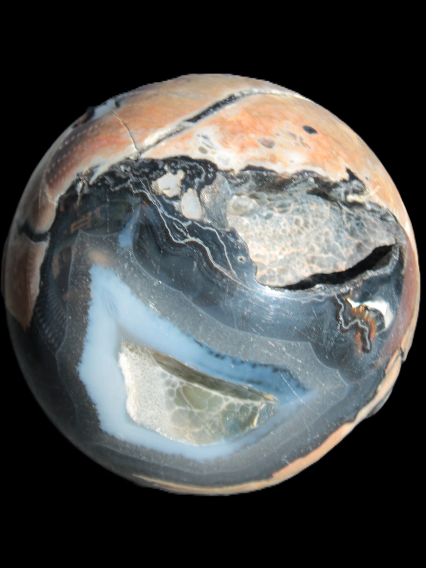 Volcano Agate sphere 119mm 2167g Rocks and Things Store