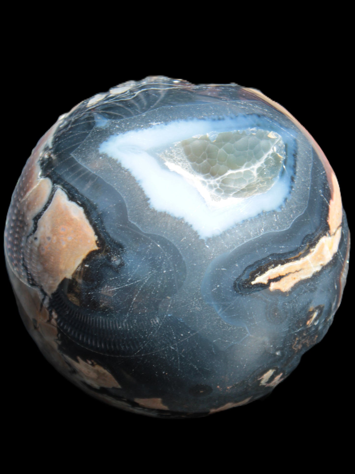 Volcano Agate sphere 119mm 2167g Rocks and Things Store