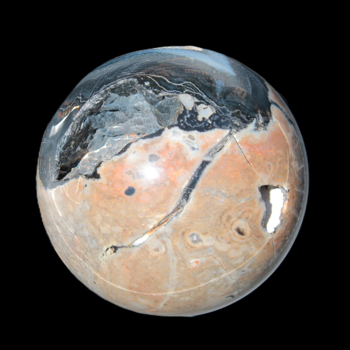 Volcano Agate sphere 119mm 2167g Rocks and Things Store