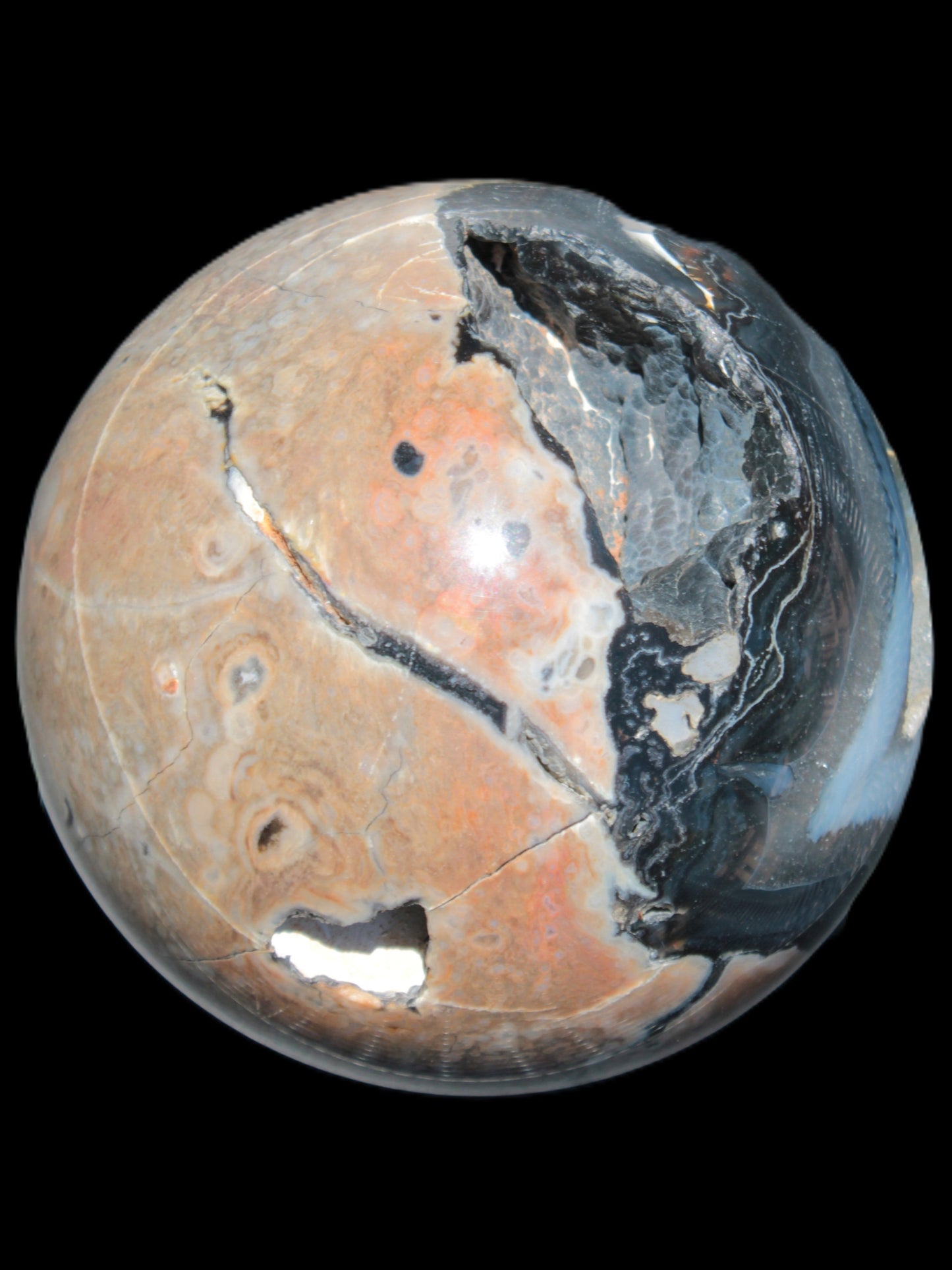 Volcano Agate sphere 119mm 2167g Rocks and Things Store
