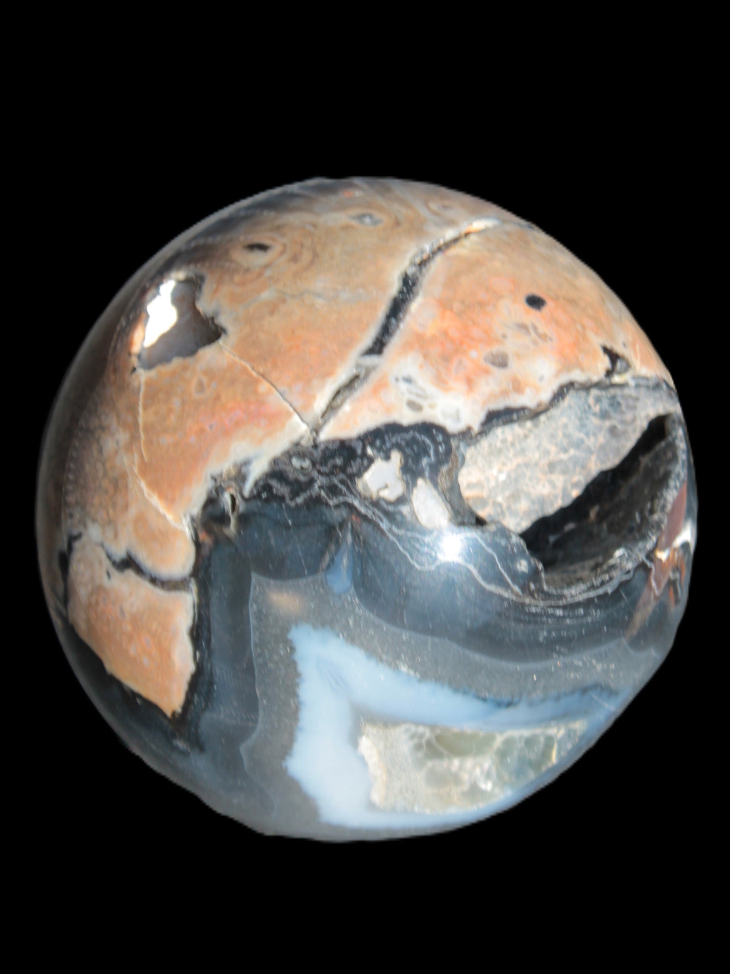 Volcano Agate sphere 119mm 2167g Rocks and Things Store