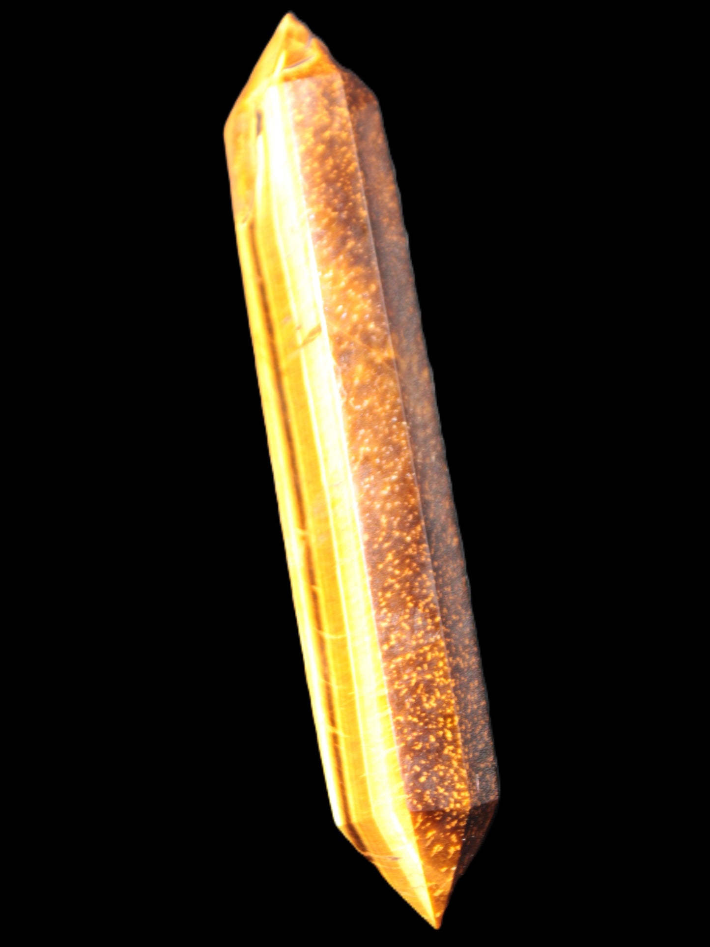 Golden Tigers Eye double-terminated large wand 141.9g Rocks and Things Store