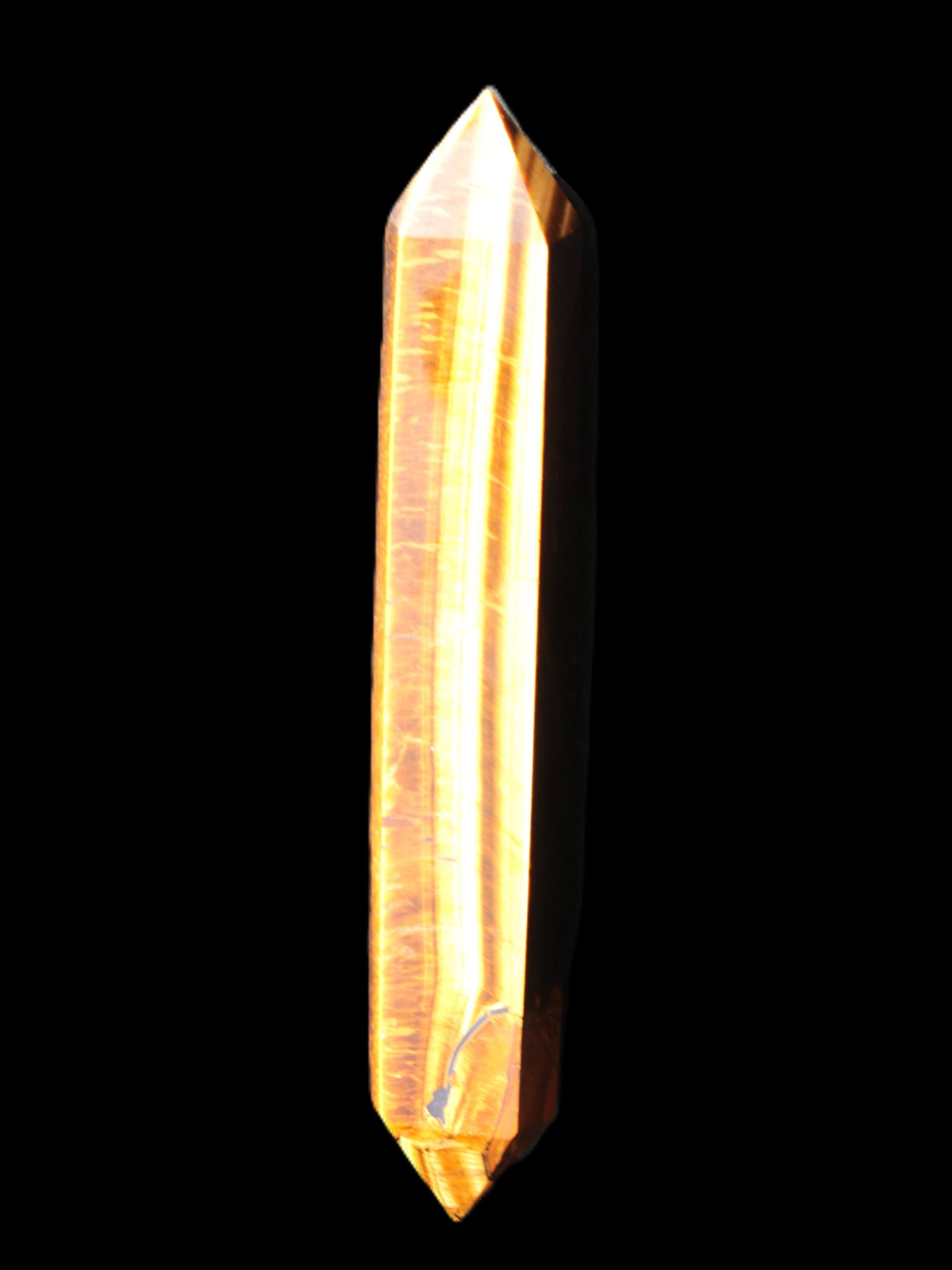 Golden Tigers Eye double-terminated large wand 141.9g Rocks and Things Store