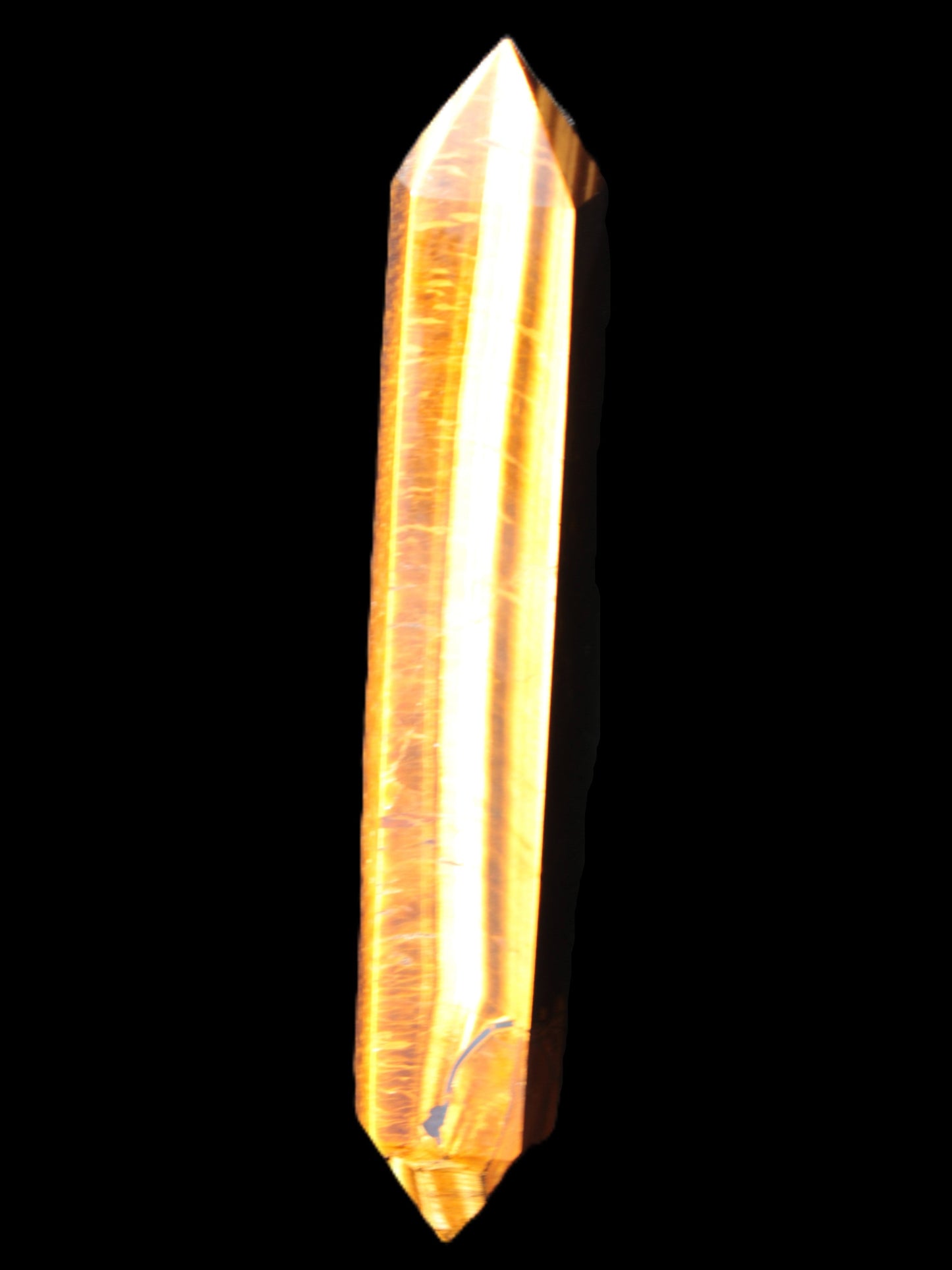 Golden Tigers Eye double-terminated large wand 141.9g Rocks and Things Store