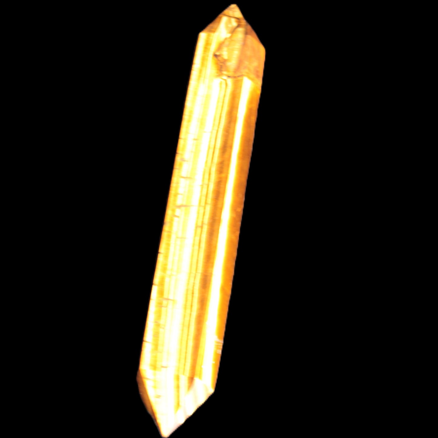 Golden Tigers Eye double-terminated large wand 141.9g Rocks and Things Store