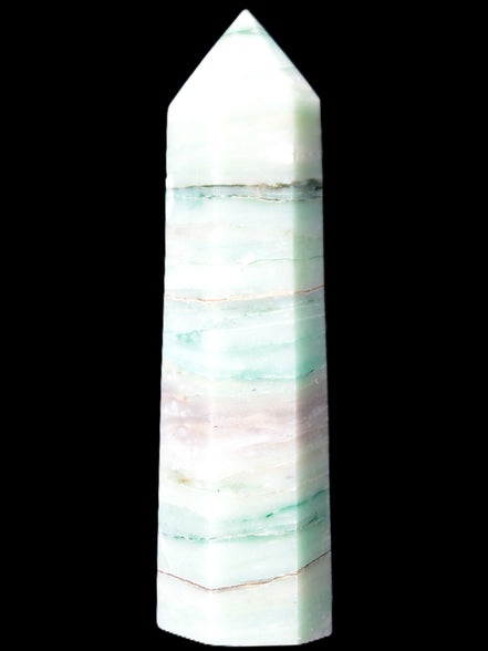 Pistachio calcite obelisk 112mm 170g Rocks and Things Store