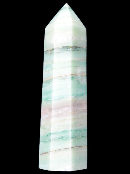 Pistachio calcite obelisk 112mm 170g Rocks and Things Store