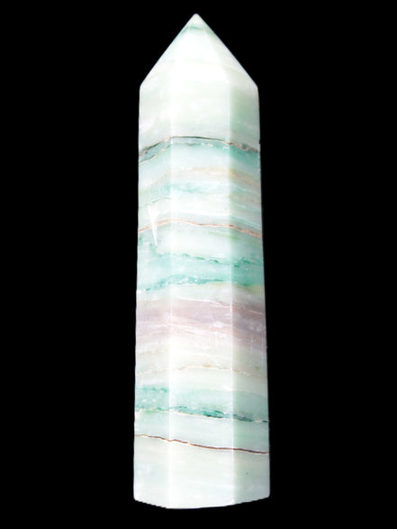 Pistachio calcite obelisk 112mm 170g Rocks and Things Store