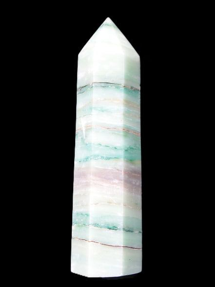 Pistachio calcite obelisk 112mm 170g Rocks and Things Store