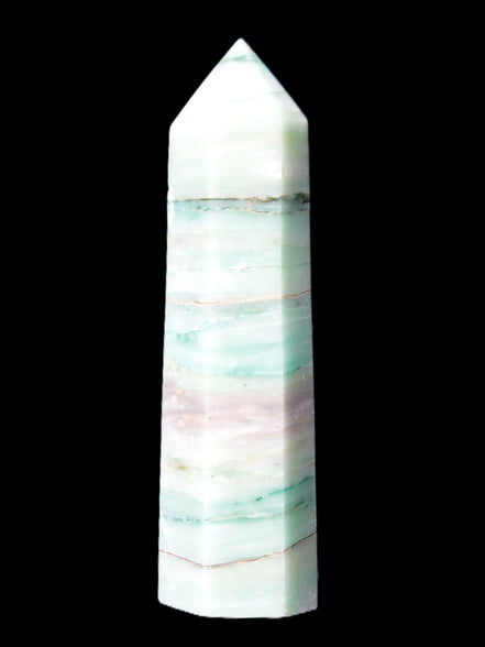 Pistachio calcite obelisk 112mm 170g Rocks and Things Store