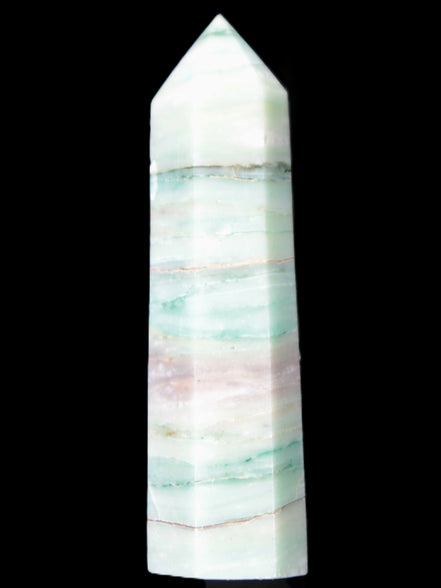 Pistachio calcite obelisk 112mm 170g Rocks and Things Store