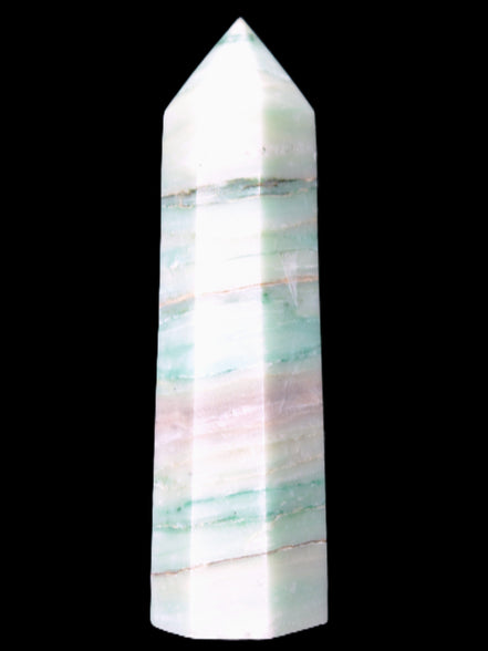 Pistachio calcite obelisk 112mm 170g Rocks and Things Store