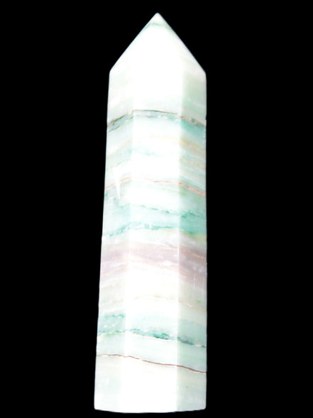Pistachio calcite obelisk 112mm 170g Rocks and Things Store