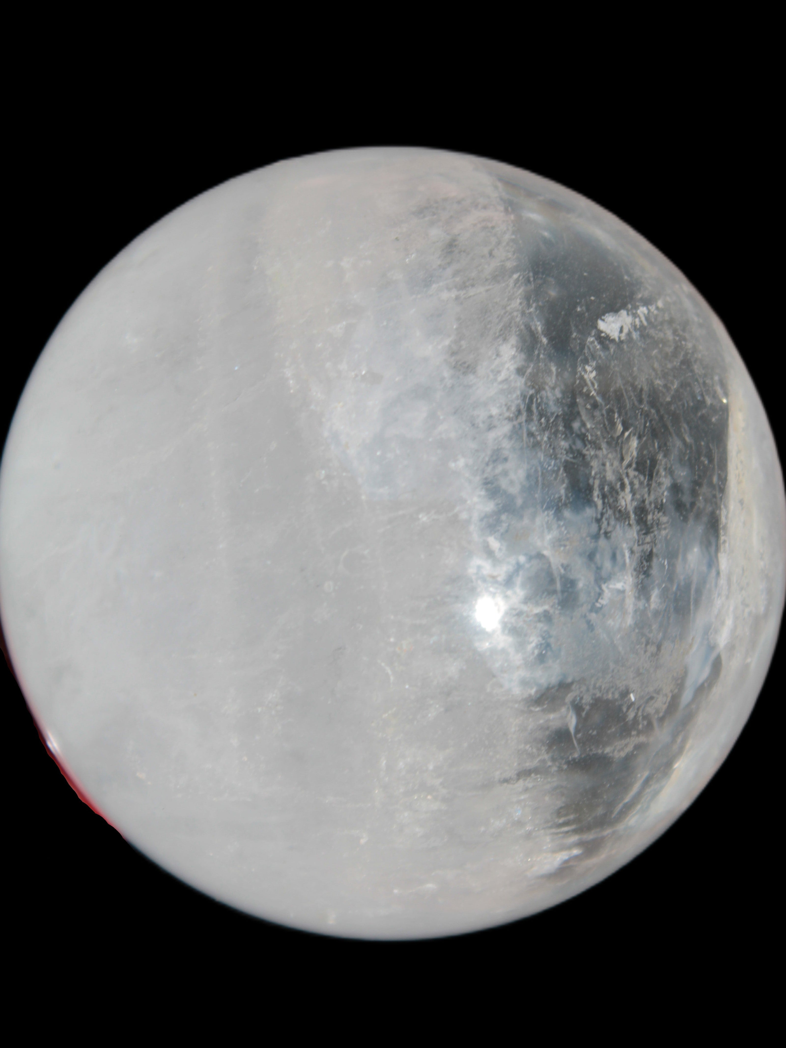Clear Quartz Yin Yang sphere 74mm 519g Rocks and Things Store