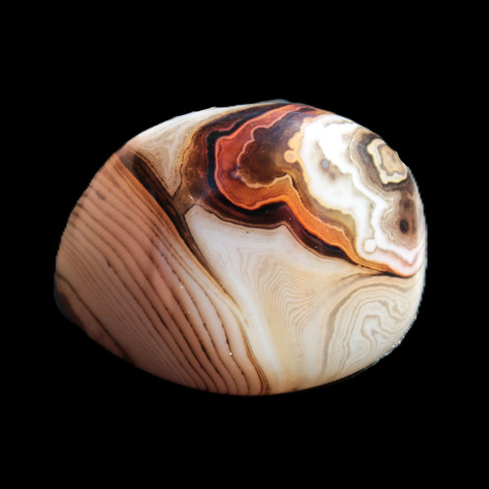 Crazy Lace Banded Agate from Madagascar 37*26mm 18.7g