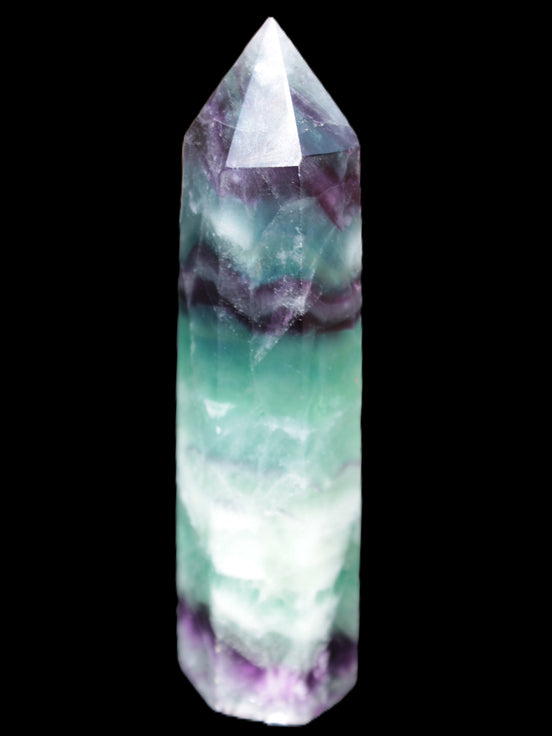 Colourful Fluorite obelisk 26*100mm 118.7g Rocks and Things Store