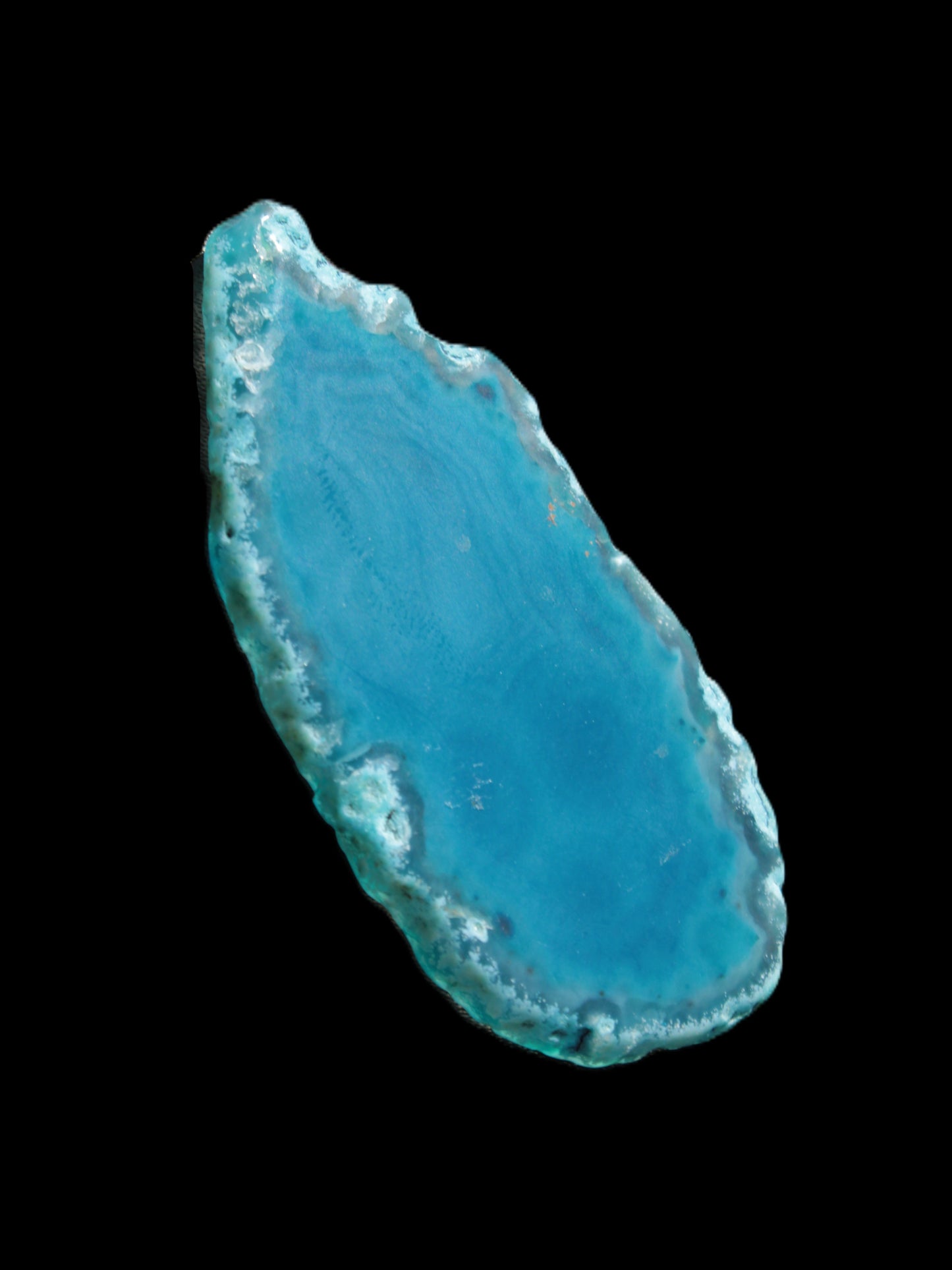 Blue Agate slice 66*4*32mm 15g Rocks and Things Store