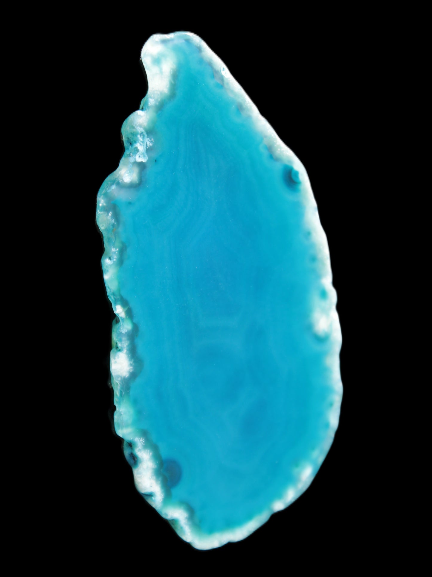 Blue Agate slice 66*4*32mm 15g Rocks and Things Store