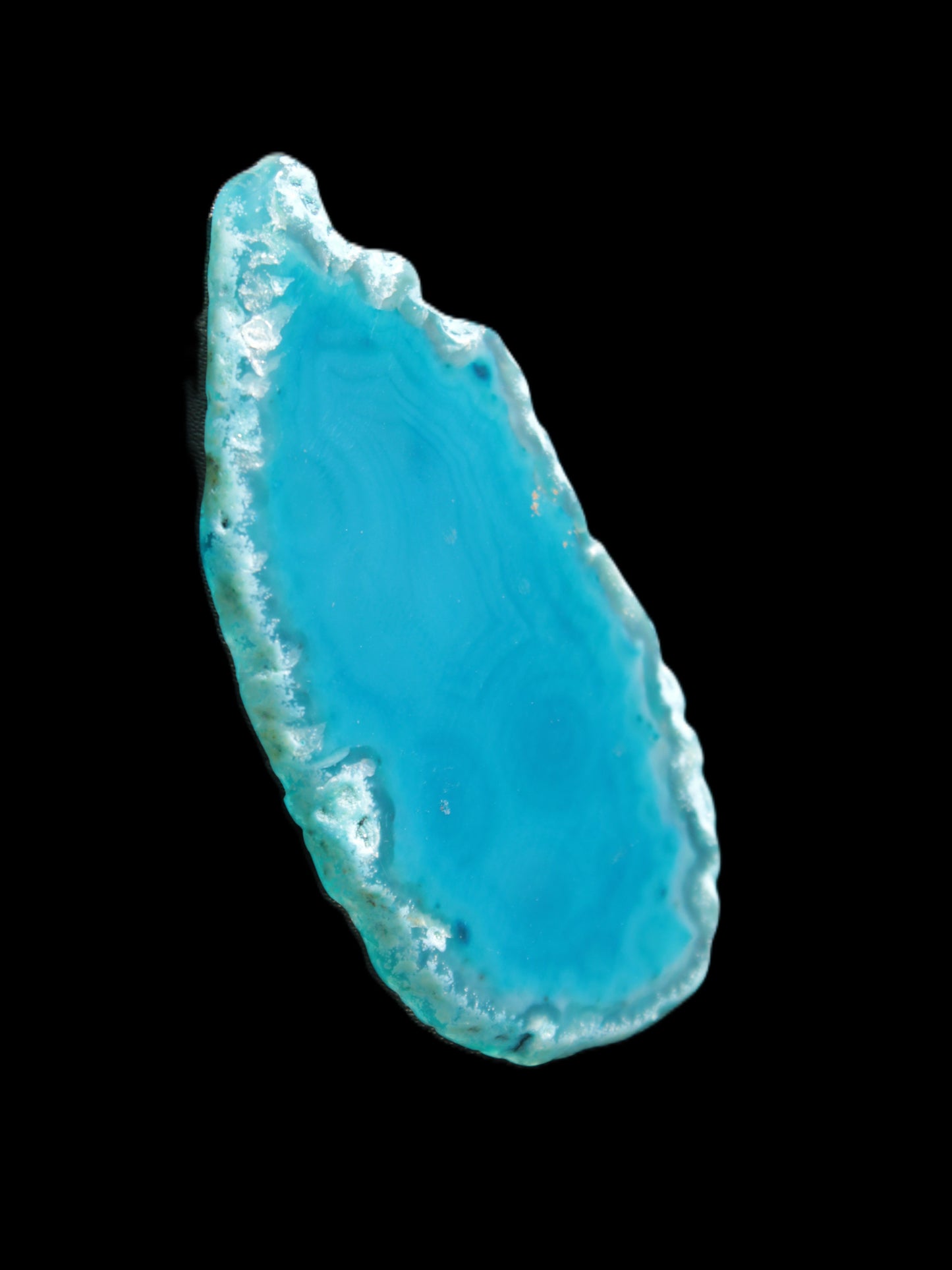 Blue Agate slice 66*4*32mm 15g Rocks and Things Store
