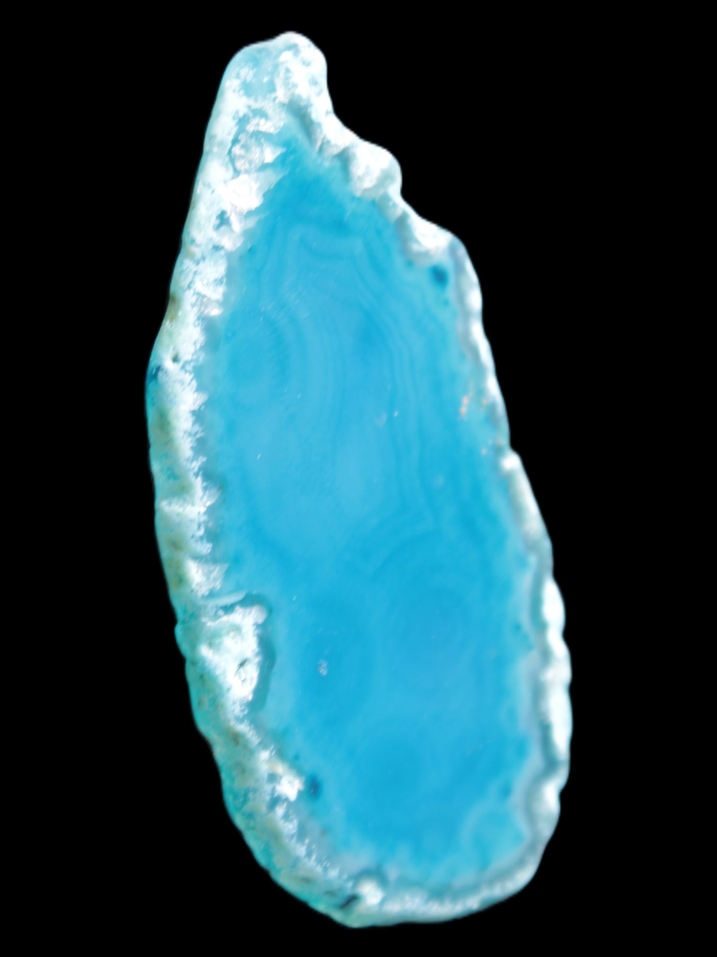 Blue Agate slice 66*4*32mm 15g Rocks and Things Store