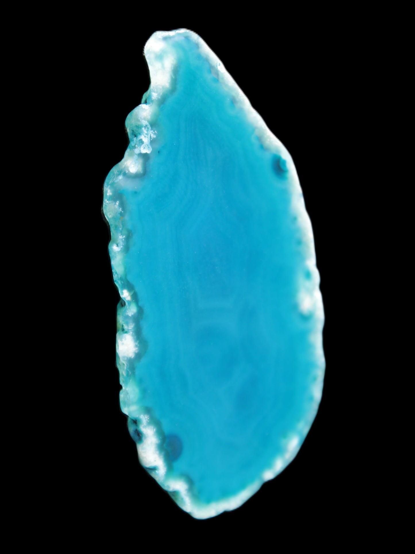 Blue Agate slice 66*4*32mm 15g Rocks and Things Store