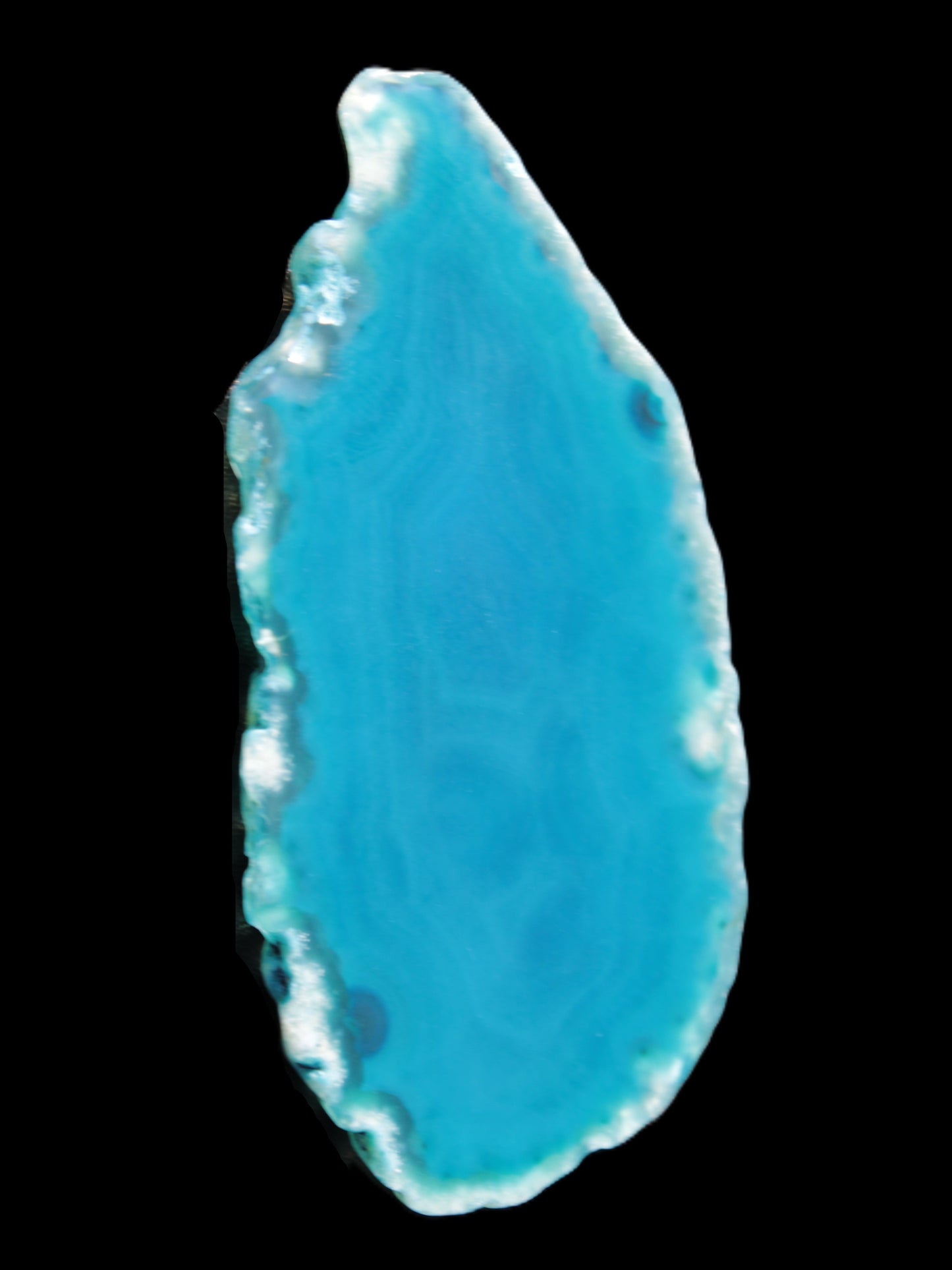 Blue Agate slice 66*4*32mm 15g Rocks and Things Store