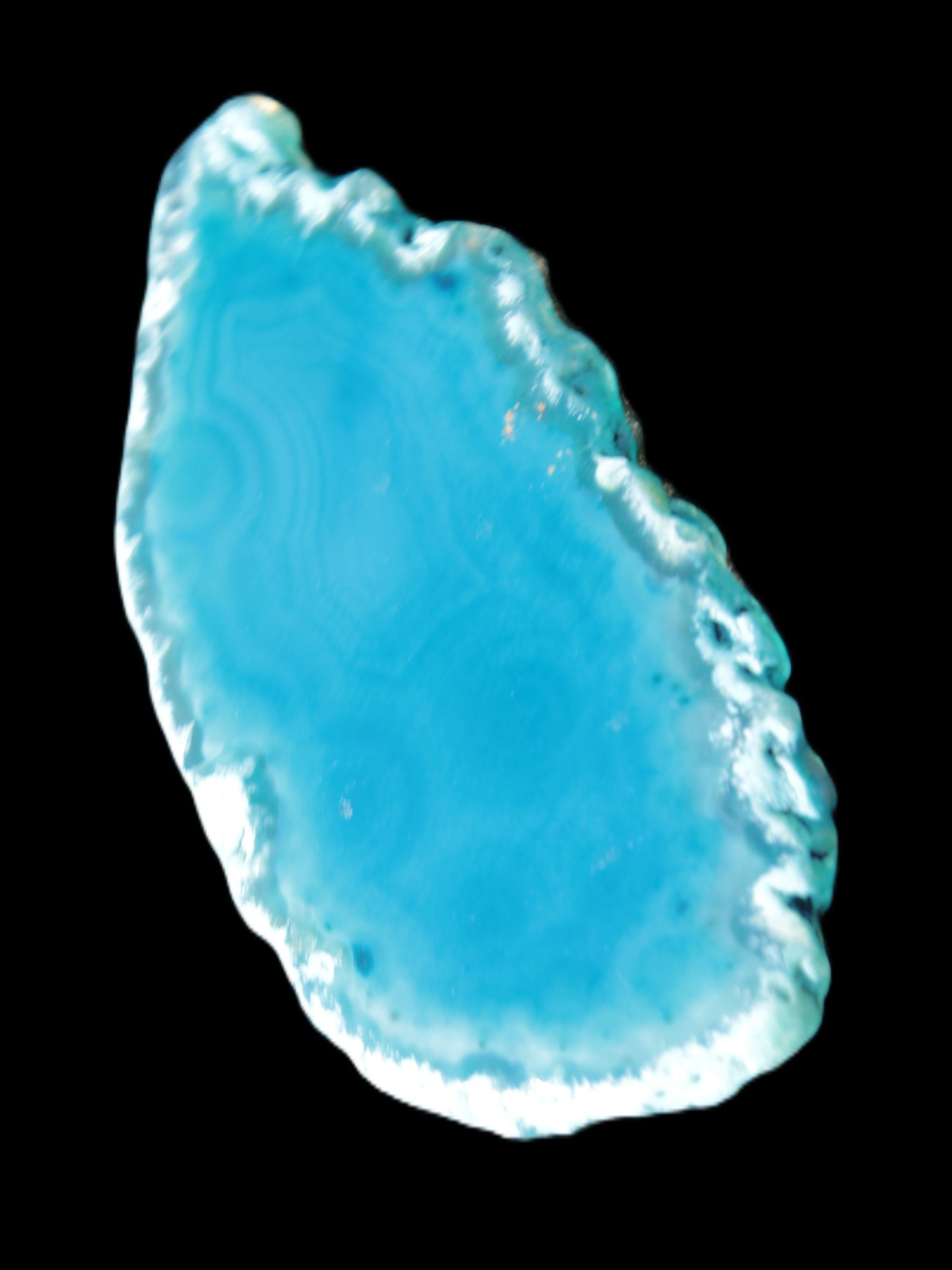 Blue Agate slice 66*4*32mm 15g Rocks and Things Store