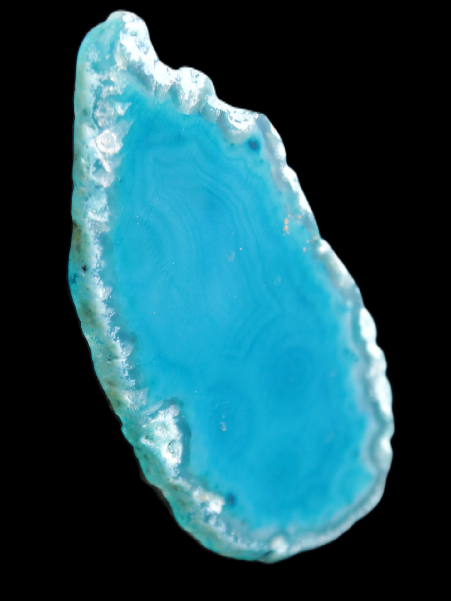 Blue Agate slice 66*4*32mm 15g Rocks and Things Store