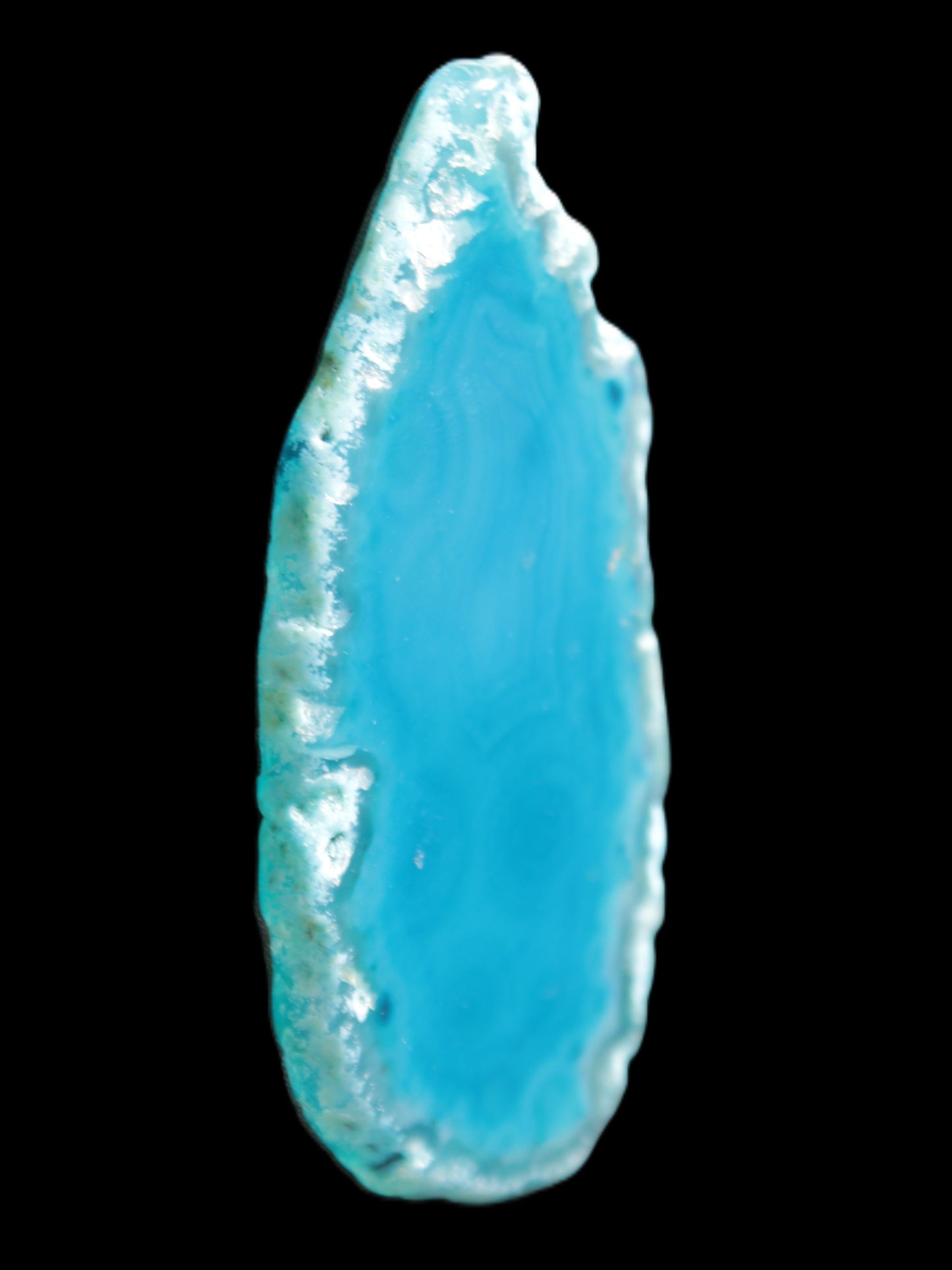Blue Agate slice 66*4*32mm 15g Rocks and Things Store