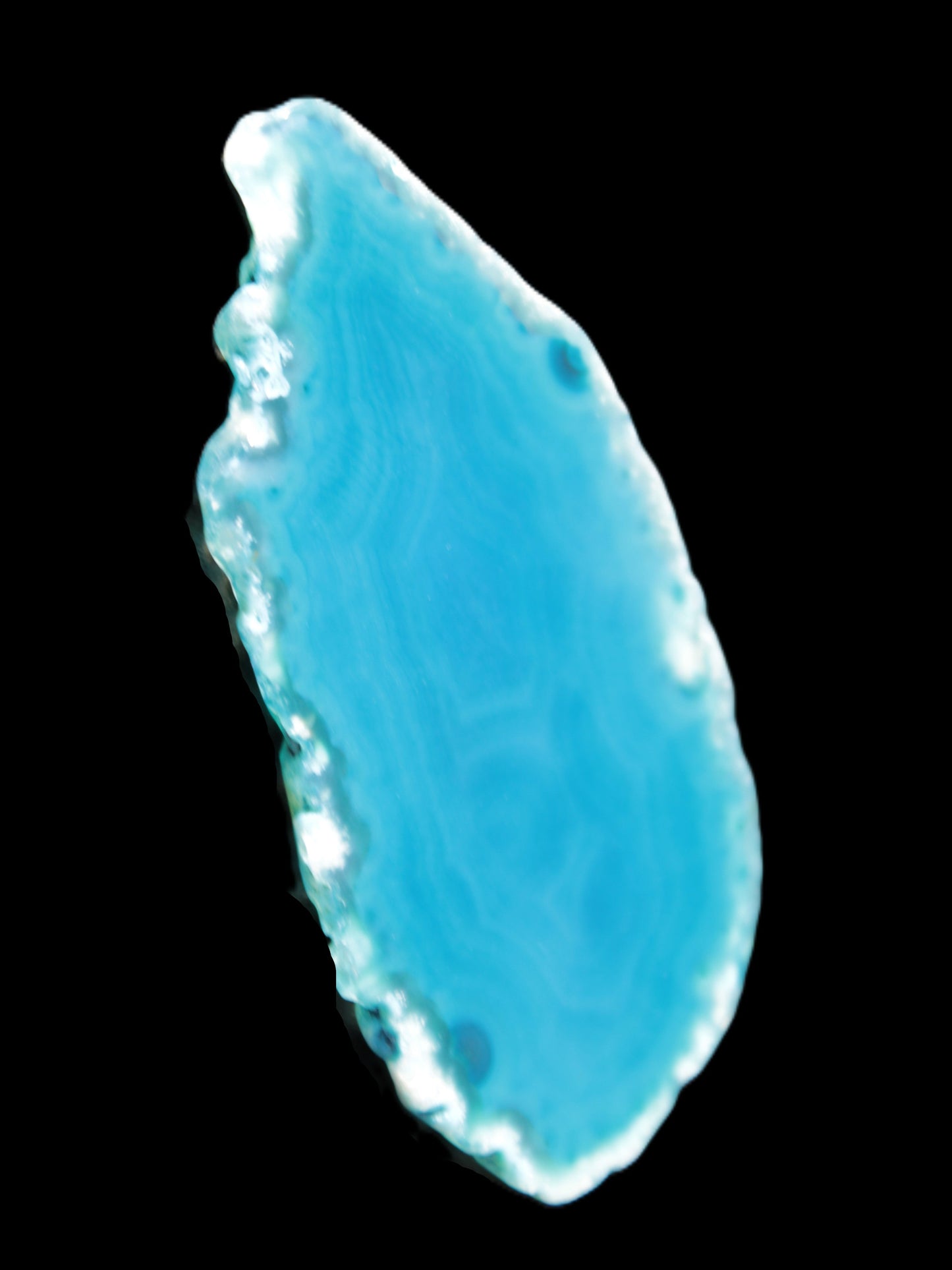 Blue Agate slice 66*4*32mm 15g Rocks and Things Store