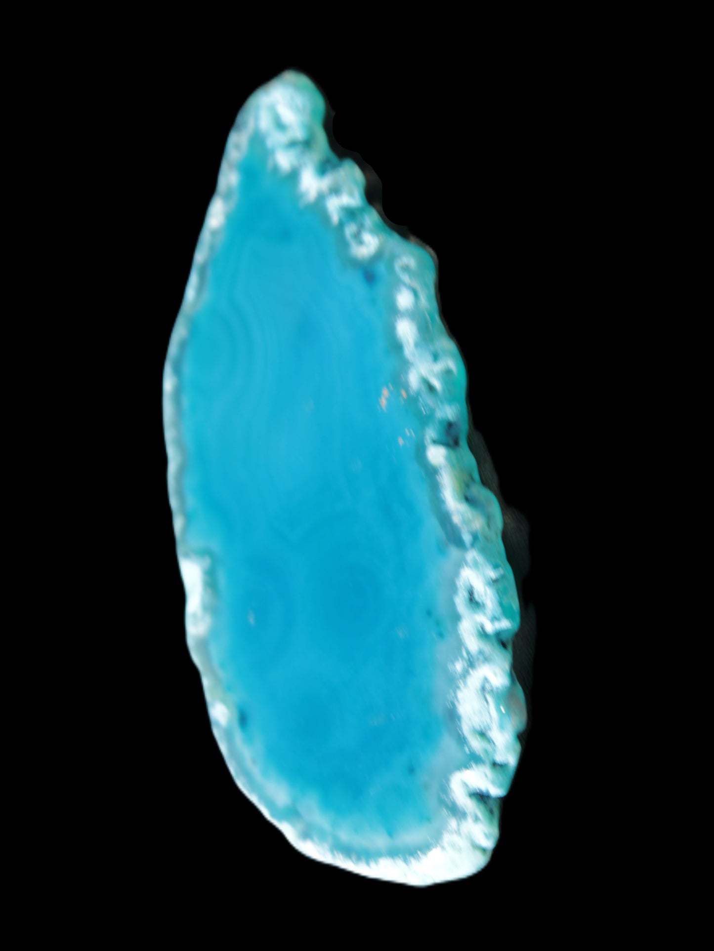 Blue Agate slice 66*4*32mm 15g Rocks and Things Store