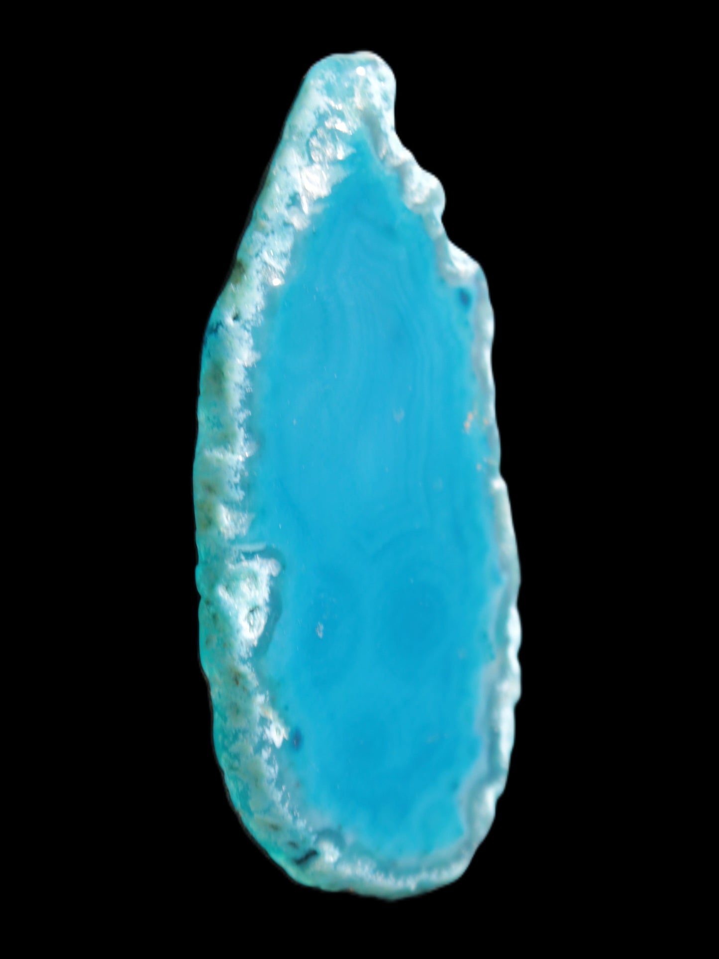 Blue Agate slice 66*4*32mm 15g Rocks and Things Store