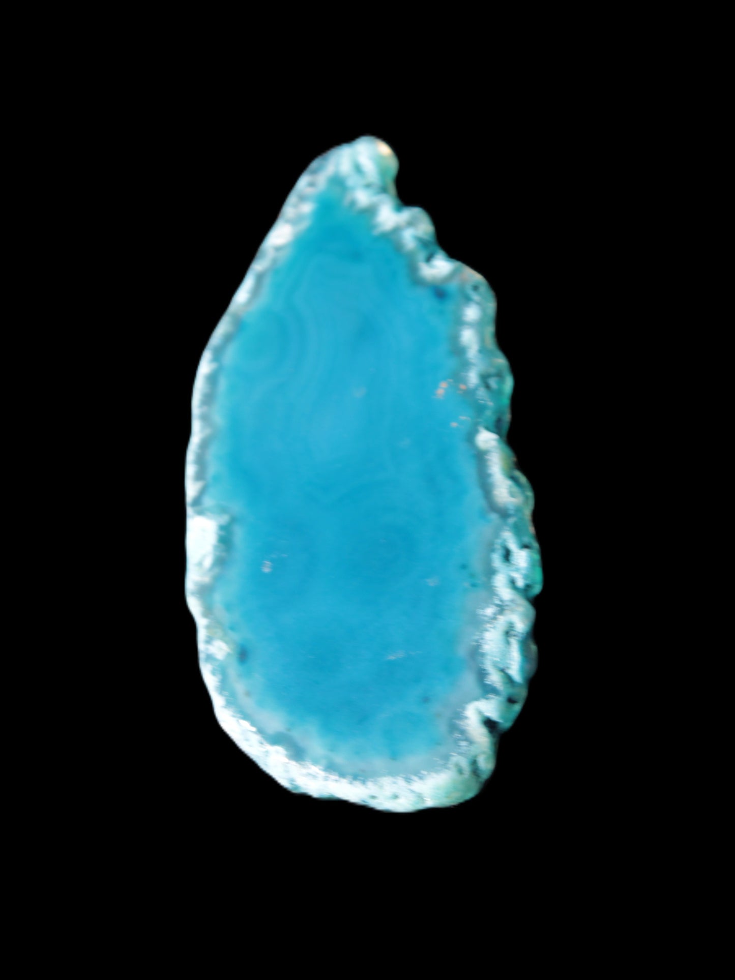 Blue Agate slice 66*4*32mm 15g Rocks and Things Store