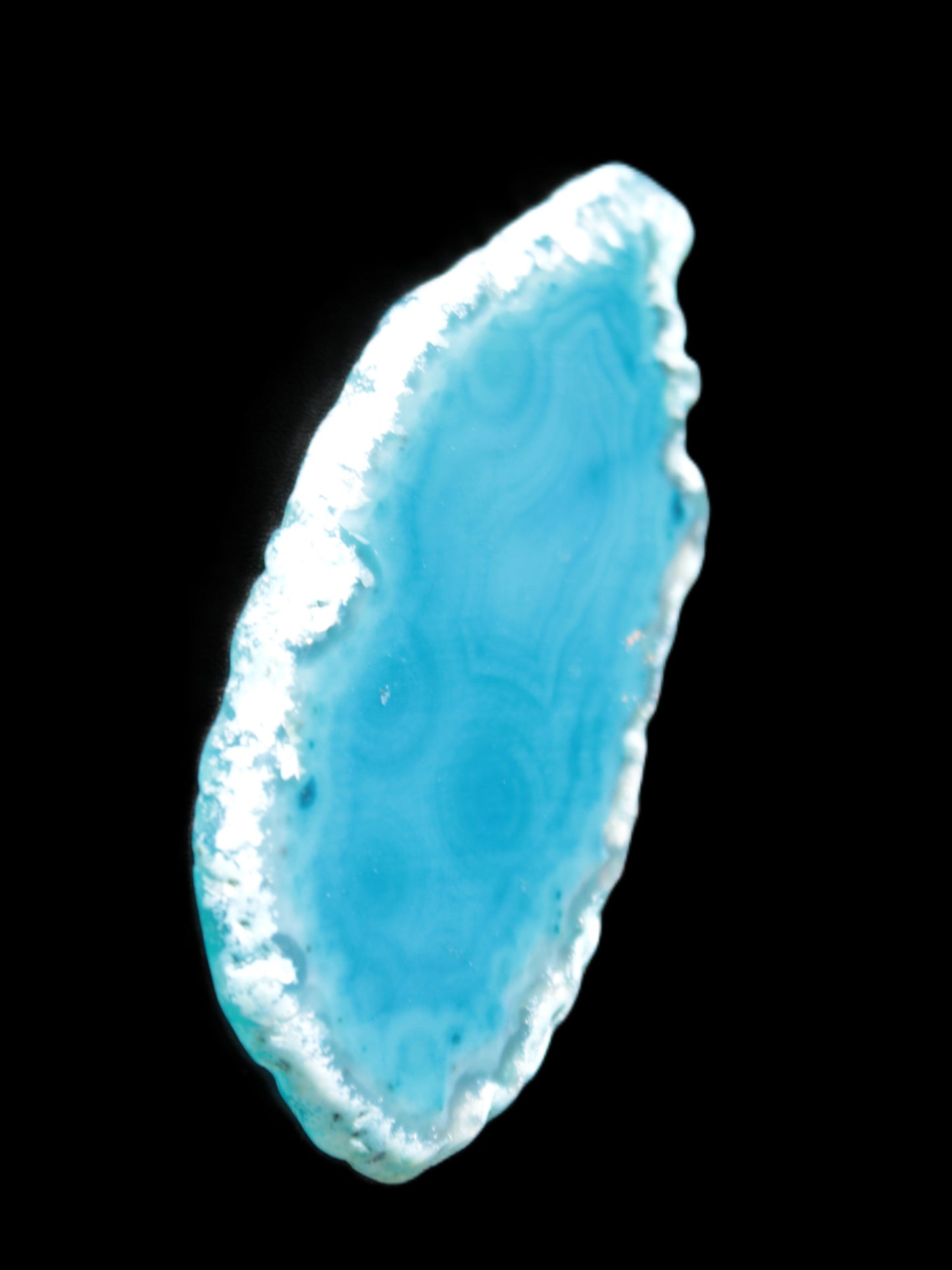 Blue Agate slice 66*4*32mm 15g Rocks and Things Store