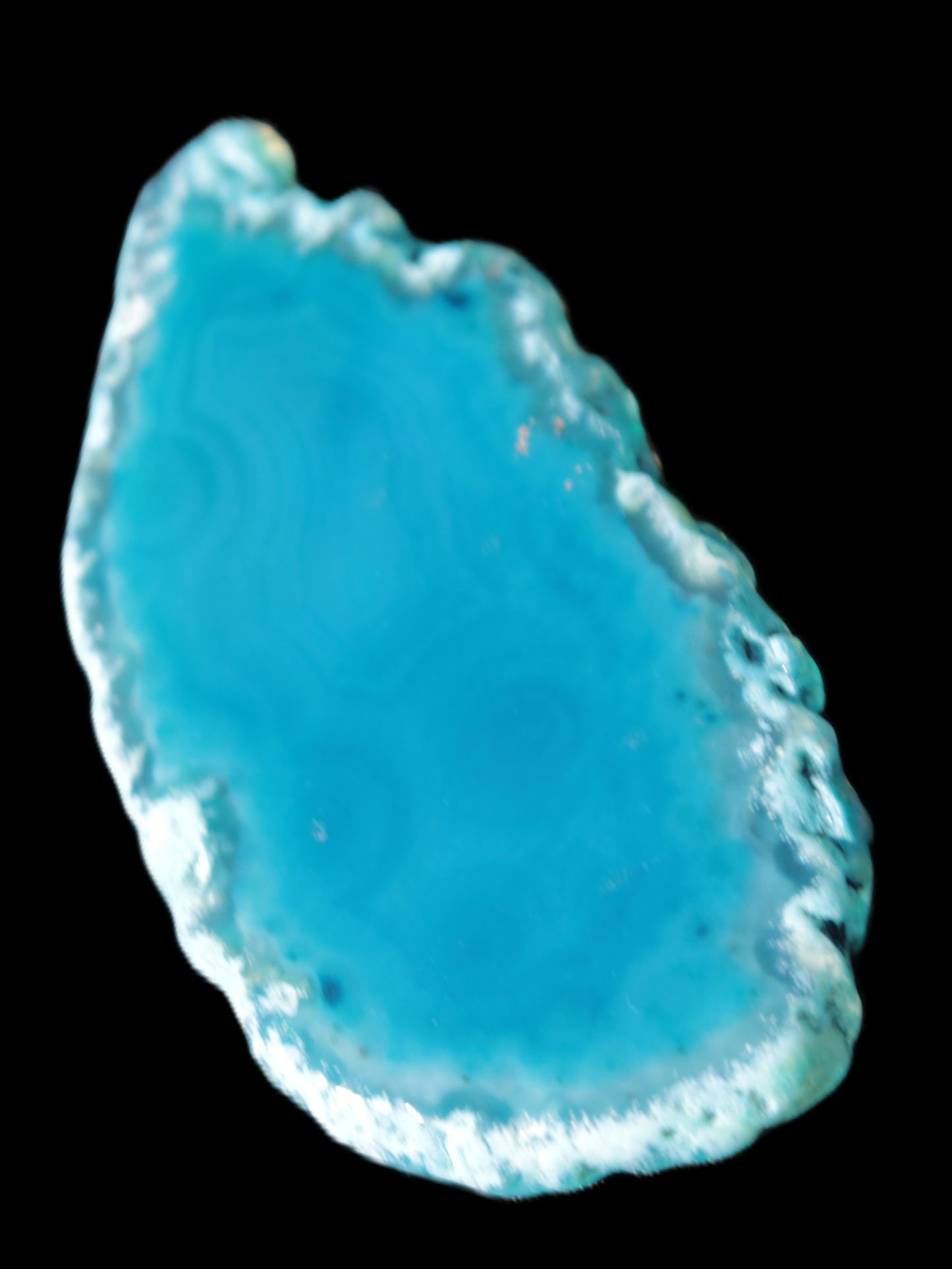 Blue Agate slice 66*4*32mm 15g Rocks and Things Store